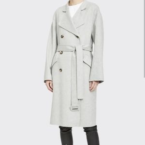 Theory wool cashmere double breasted coat